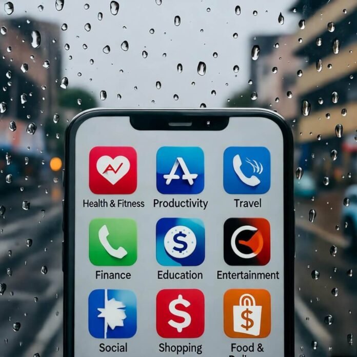 Rainy Mumbai app icons, expat obsession. Rainy Mumbai app icons, expat obsession.