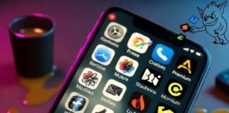 Freemium vs Paid Apps: My Chaotic Take on This App Mess Blurry phone screen with apps, rupee, laughing gremlin.