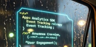 App Analytics SDKs Compared: Which One Should You Use? Rainy cab with glitchy SDK code, 2 AM vibe.