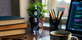 10 Pro Tips to Improve App Performance Like a Power User Messy Bangalore desk with code, chai, binary smoke.