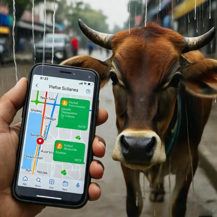 Glitchy iPhone apps amid Indian street chaos Glitchy iPhone apps amid Indian street chaos