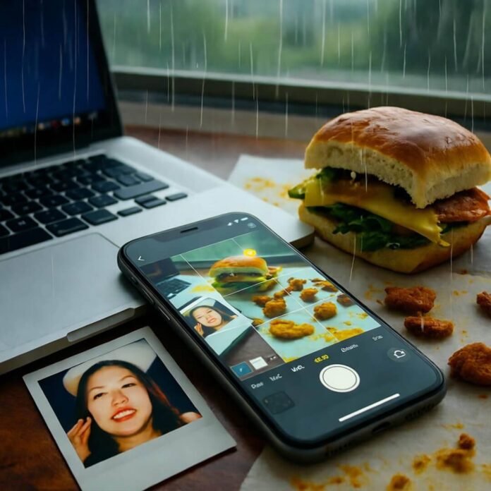 Featured Image: Monsoon desk chaos with glowing edit screen. Featured Image: Monsoon desk chaos with glowing edit screen.